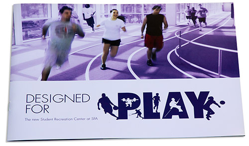 SFASU Recreation Center booklet cover